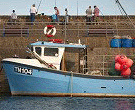 Fischerboot im Hafen